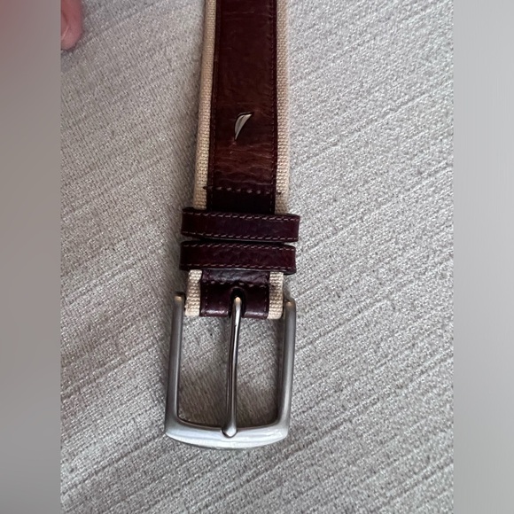 NAUTICA Leather Brown MENS Belt 38” - Picture 2 of 4